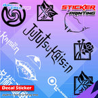 Jujutsu Kaisen Inspired Decal Cut-Out Sticker