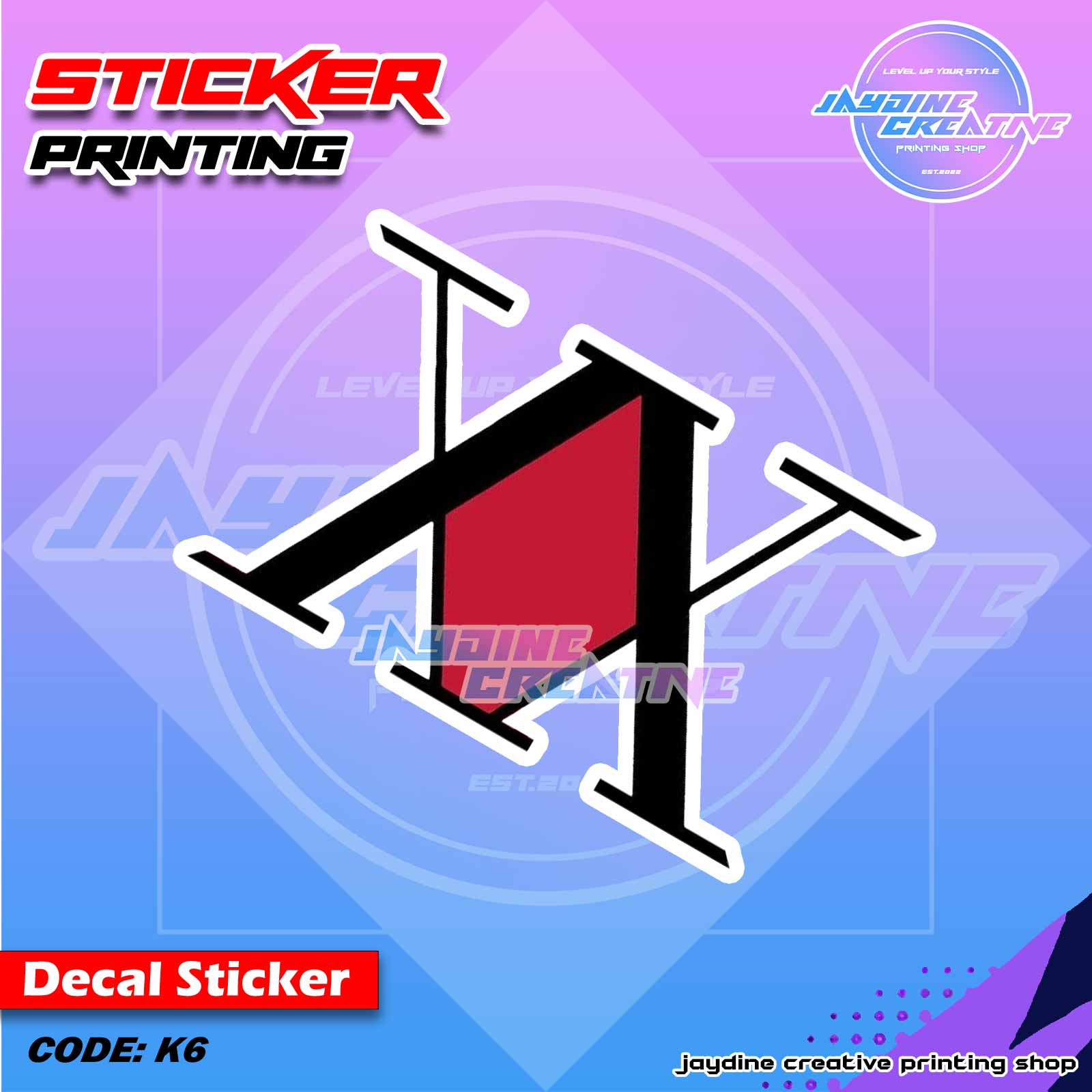 Hunter x Hunter Killua Inspired Peeker Sticker