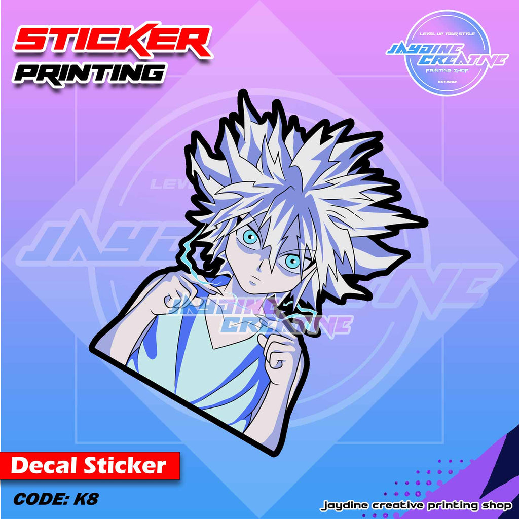 Hunter x Hunter Killua Inspired Peeker Sticker