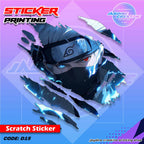 Naruto Inspired Scratch Design Sticker