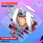 Naruto Inspired Scratch Design Sticker
