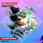 Naruto Inspired Scratch Design Sticker