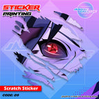 Naruto Inspired Scratch Design Sticker