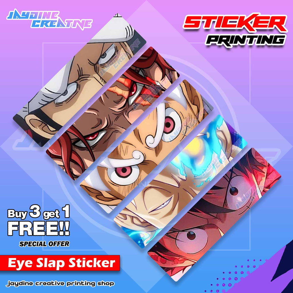 One Piece Inspired Eye Slap Sticker