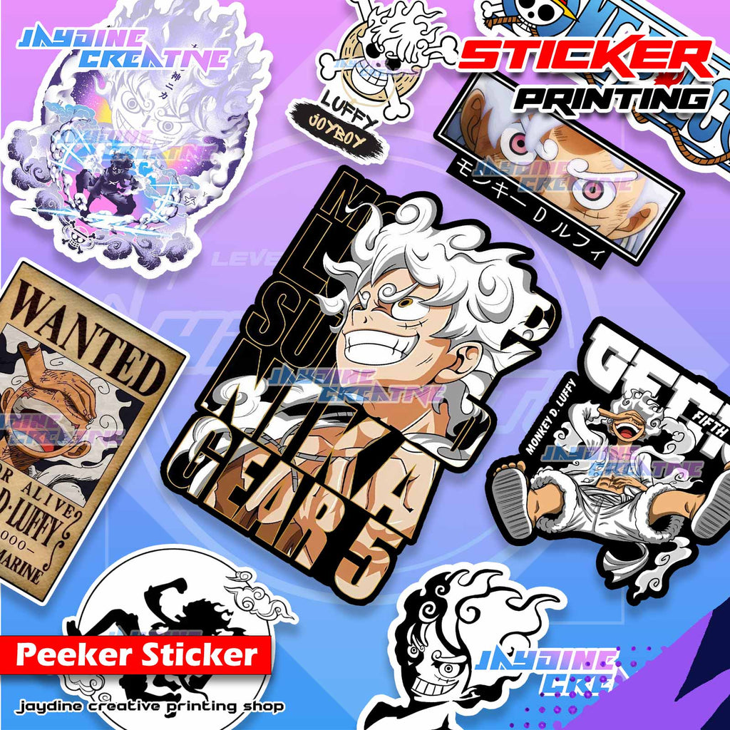 One Piece Inspired Peeker Sticker