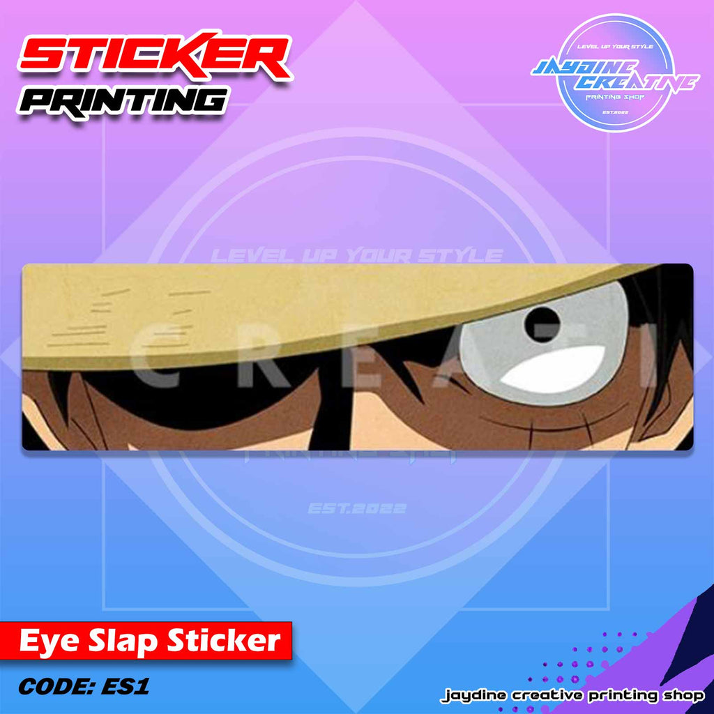 One Piece Inspired Eye Slap Sticker