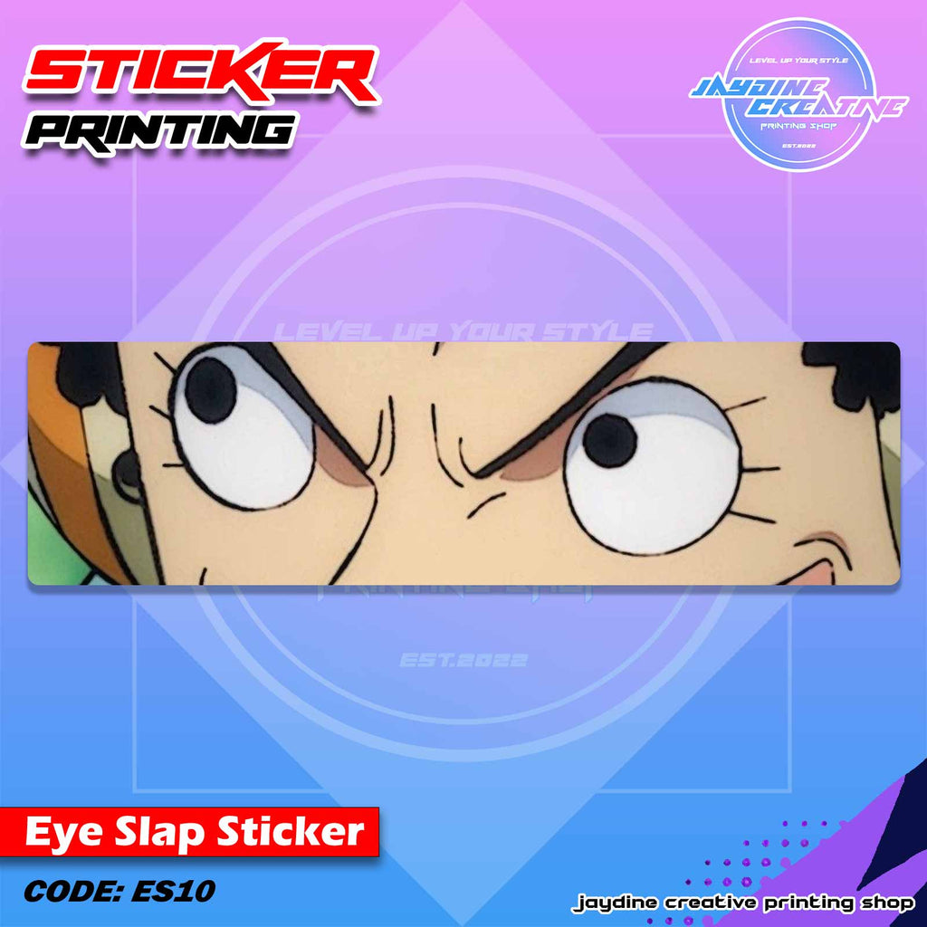 One Piece Inspired Eye Slap Sticker
