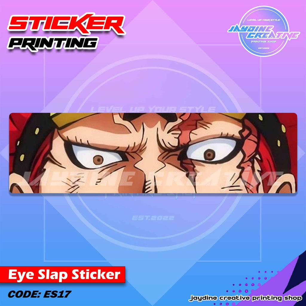 One Piece Inspired Eye Slap Sticker