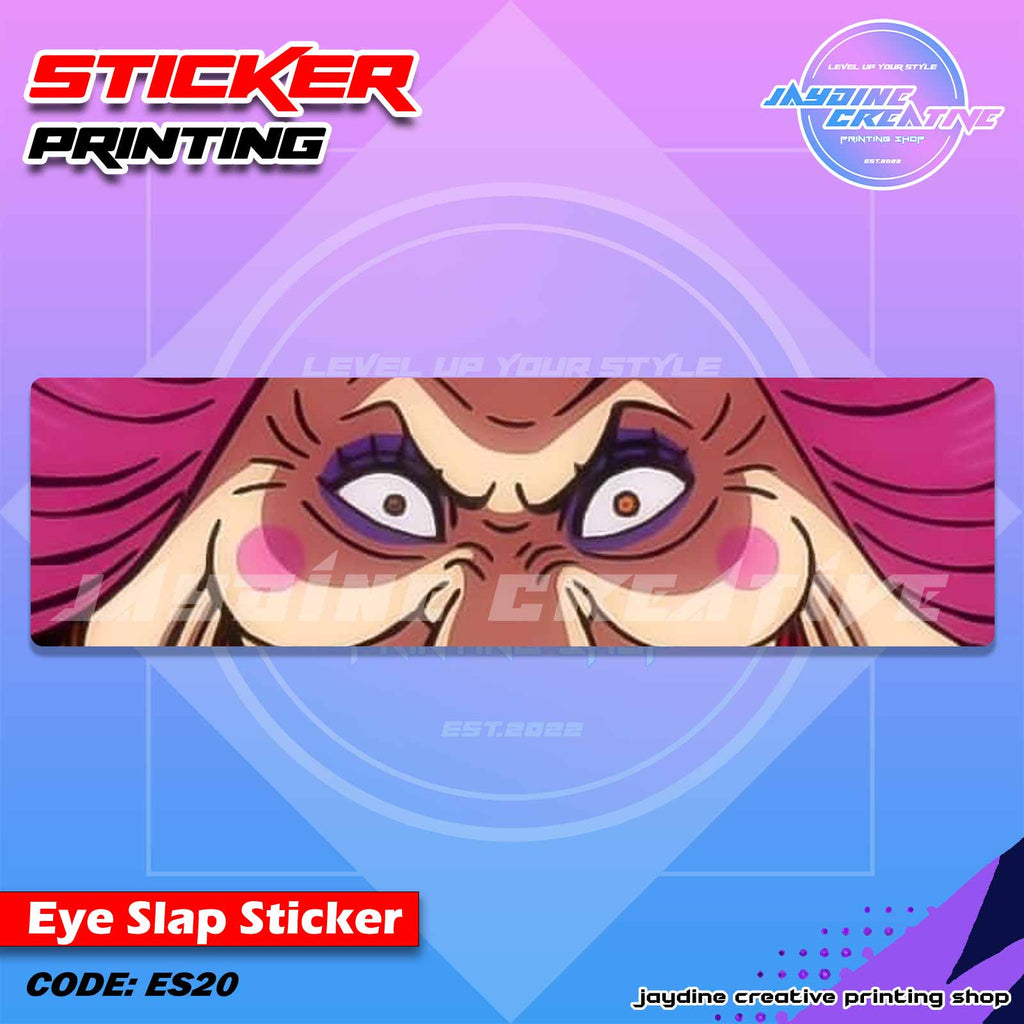 One Piece Inspired Eye Slap Sticker