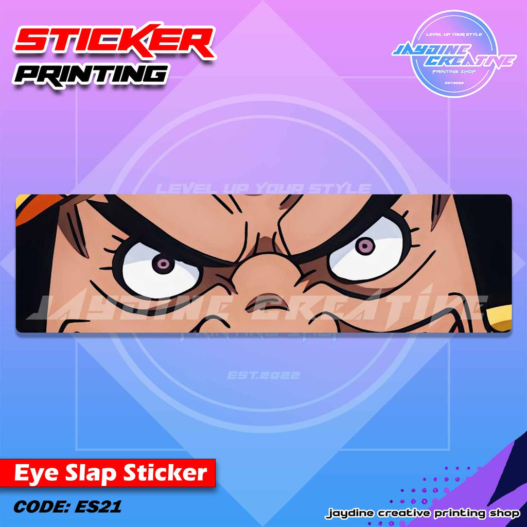 One Piece Inspired Eye Slap Sticker