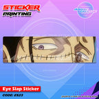 One Piece Inspired Eye Slap Sticker