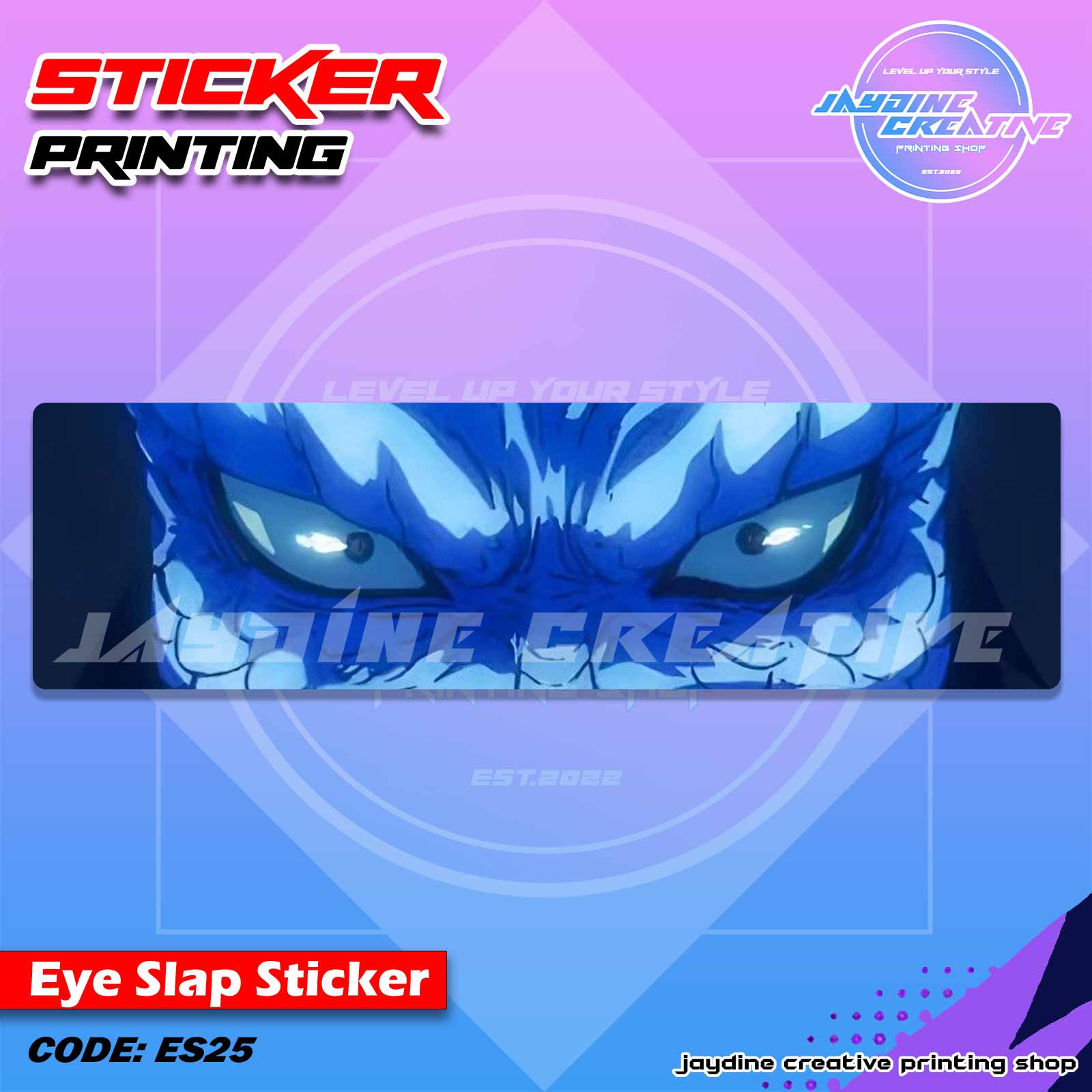 One Piece Inspired Eye Slap Sticker