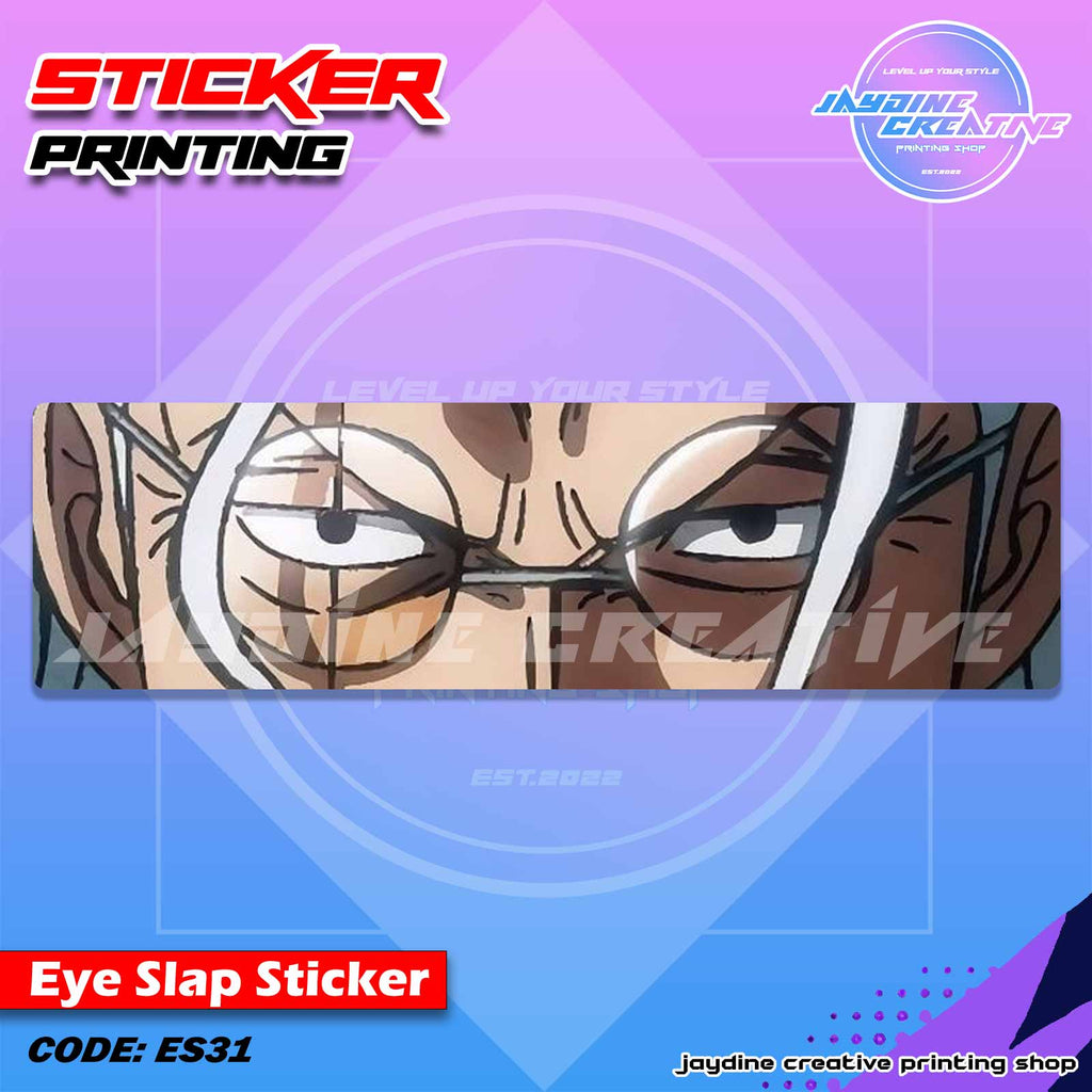 One Piece Inspired Eye Slap Sticker