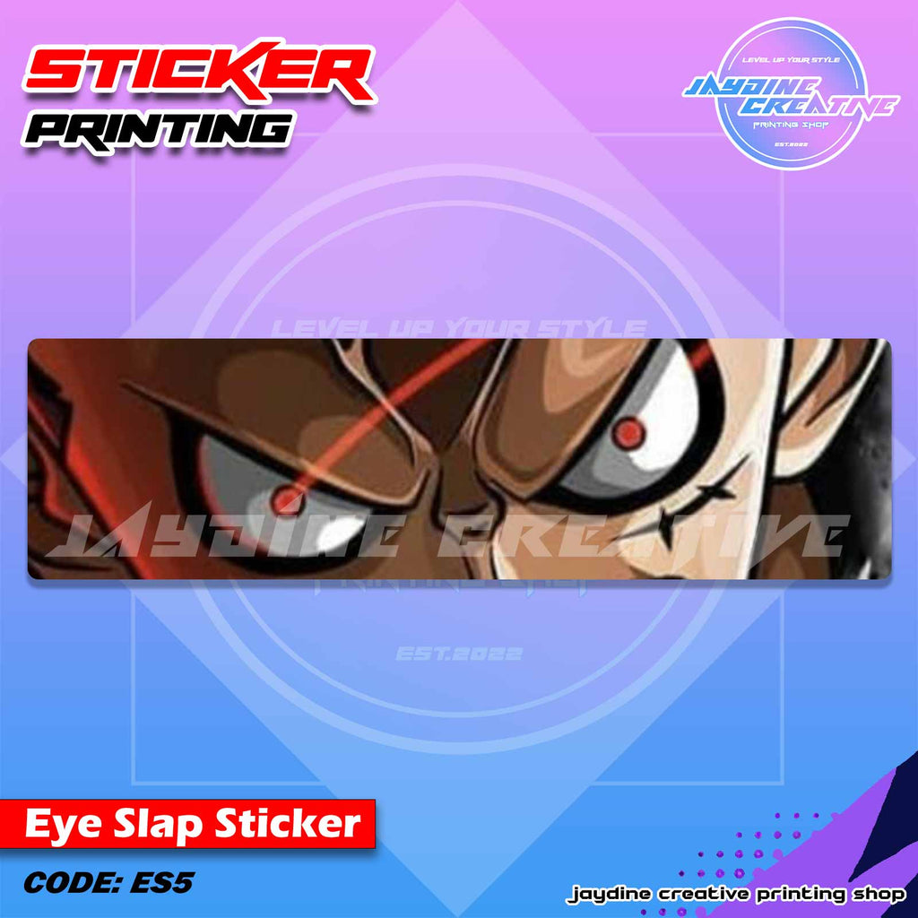 One Piece Inspired Eye Slap Sticker