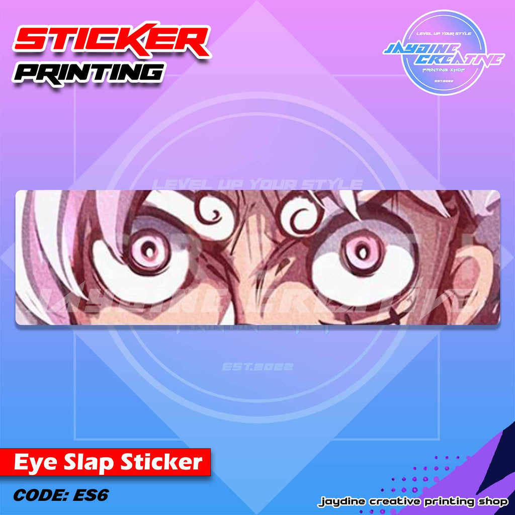 One Piece Inspired Eye Slap Sticker