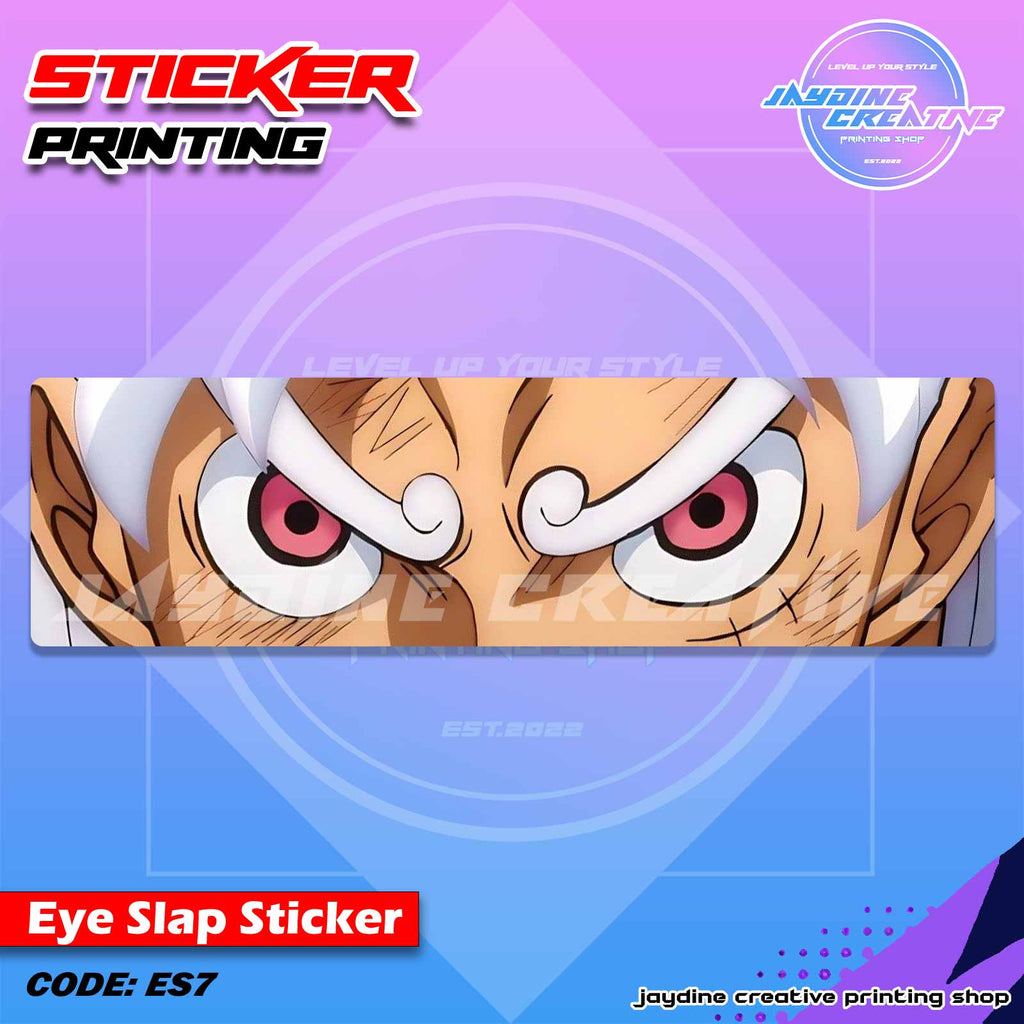 One Piece Inspired Eye Slap Sticker
