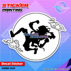 One Piece Inspired Peeker Sticker