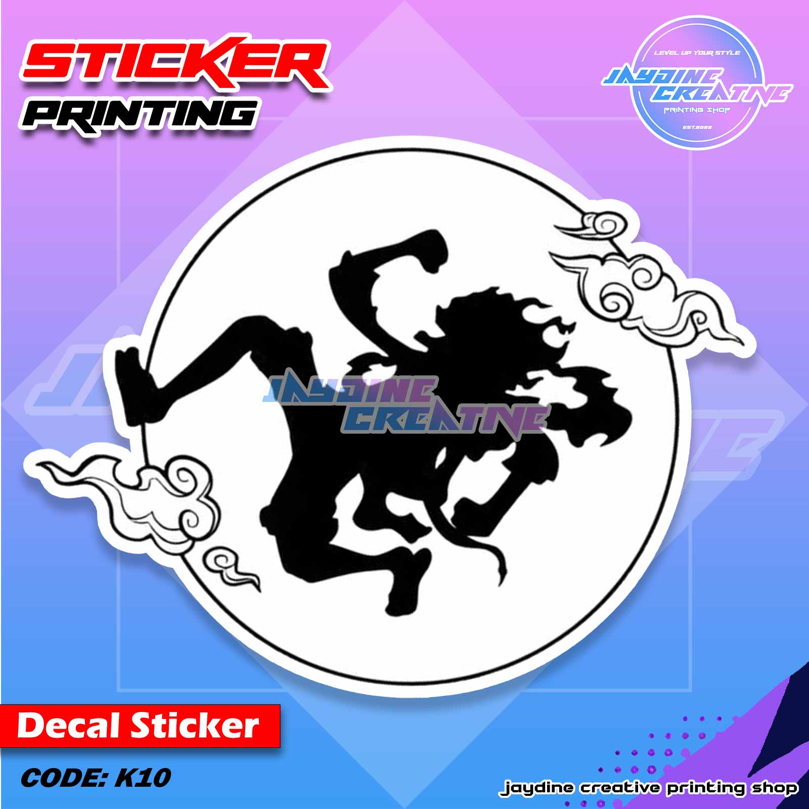 One Piece Inspired Peeker Sticker