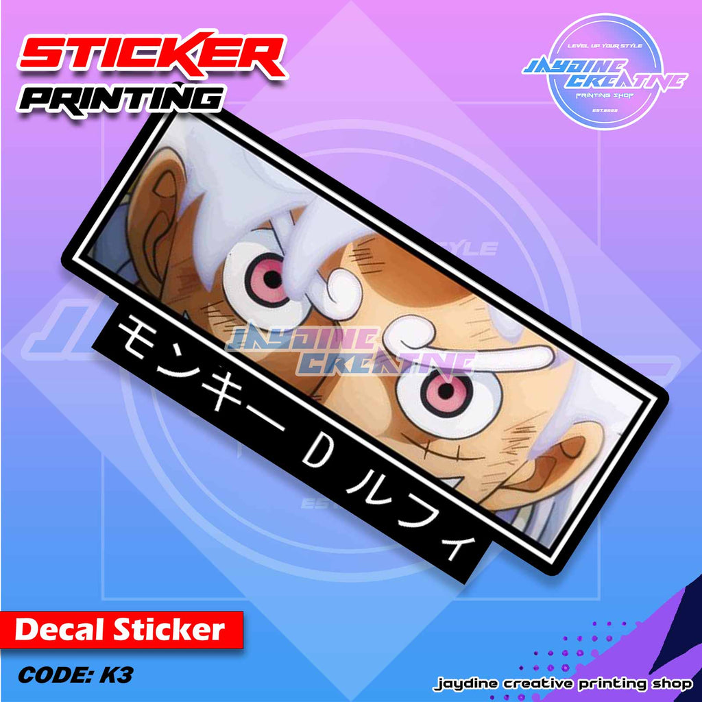 One Piece Inspired Peeker Sticker