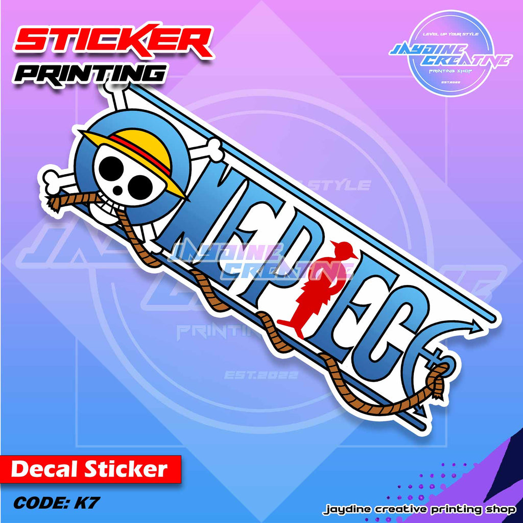 One Piece Inspired Peeker Sticker