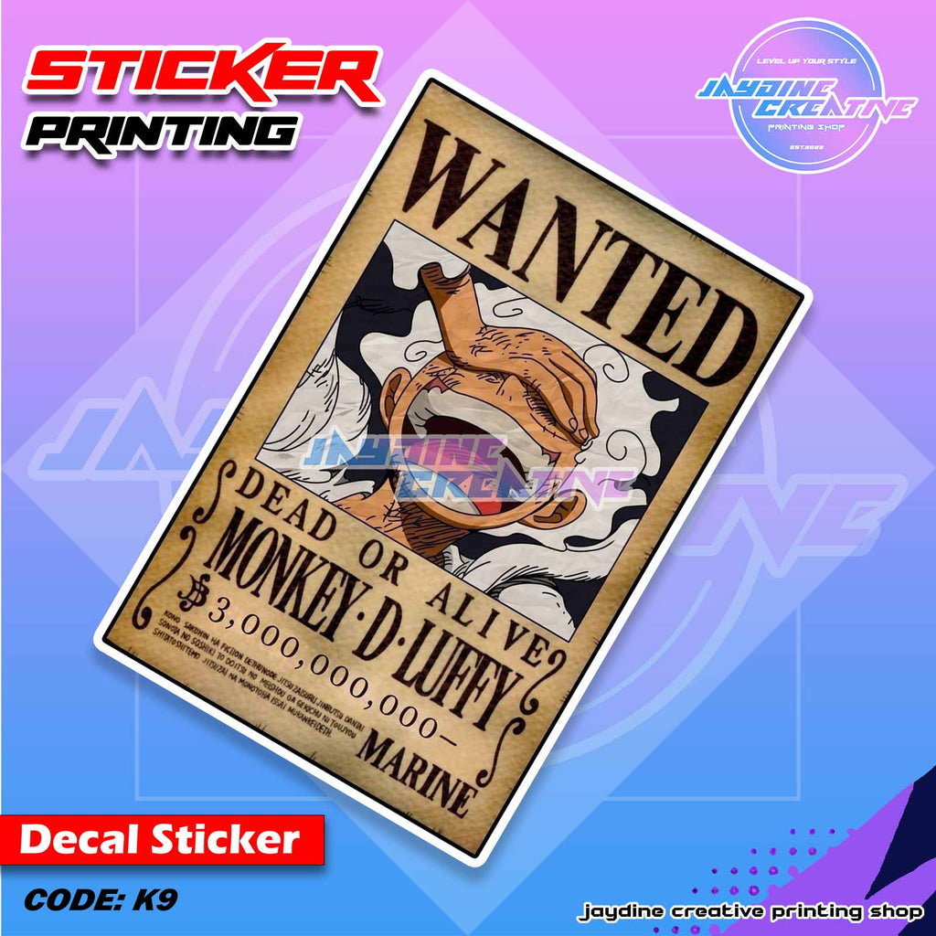 One Piece Inspired Peeker Sticker