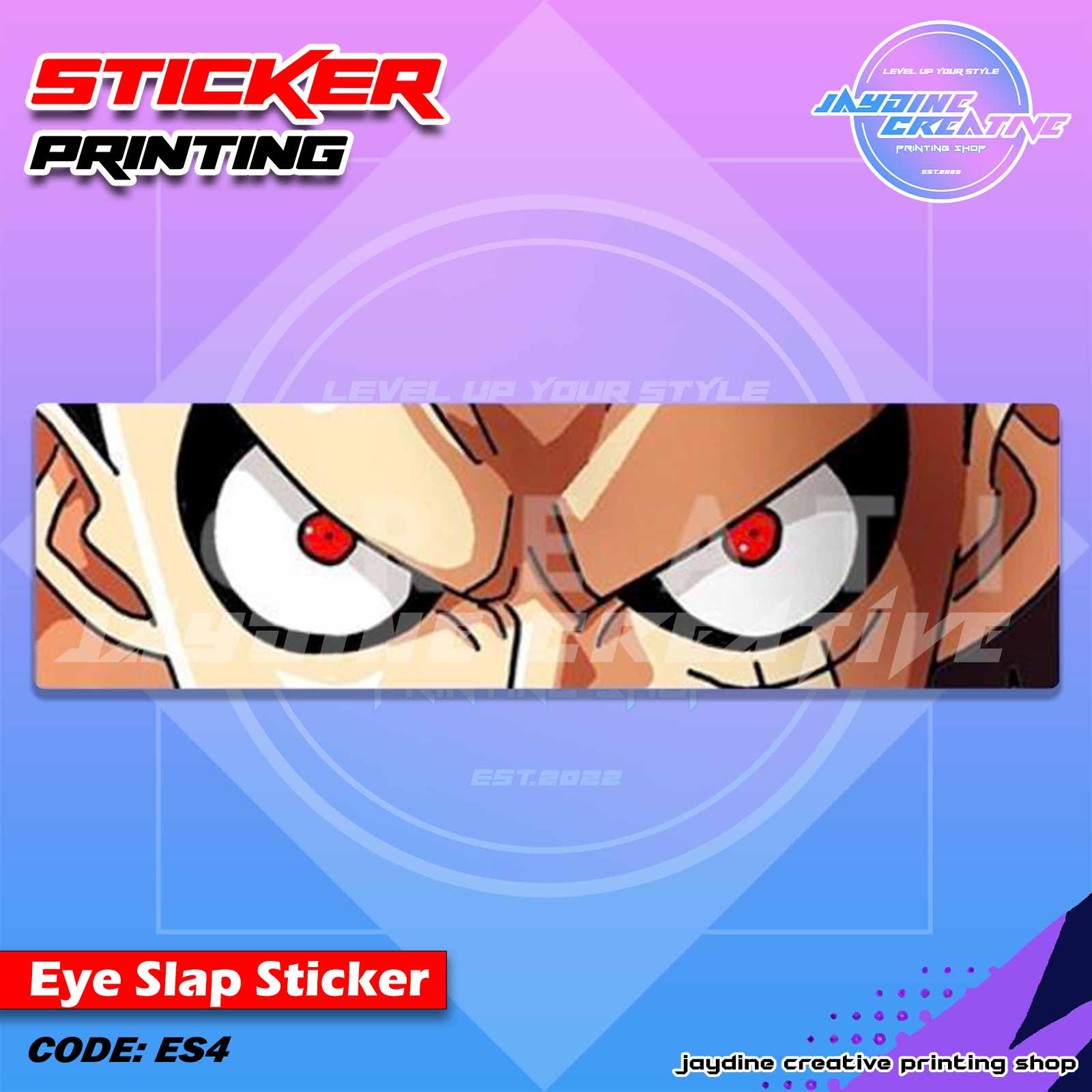 One Piece Inspired Eye Slap Sticker