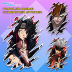 Popular Anime Scratch Design Sticker version 2, Indoor Outdoor Vinyl Sticker, Waterproof & Non-Faded