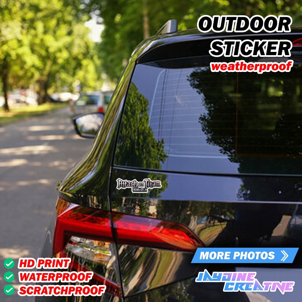 All Anime Logo Sticker, Indoor Outdoor Vinyl Sticker, Waterproof & Non-Faded