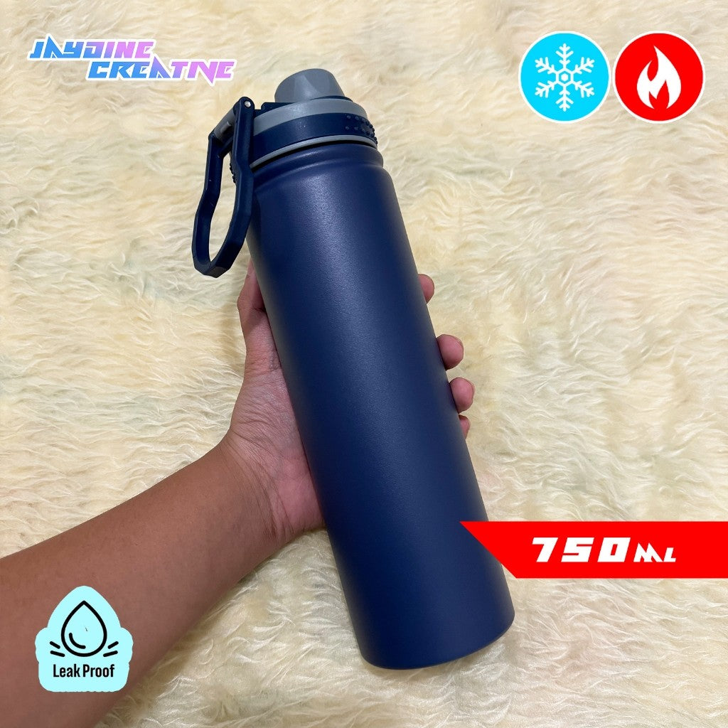 Tumbler with scratch sticker, hot & cold sports bottle stainless 750ml/25oz