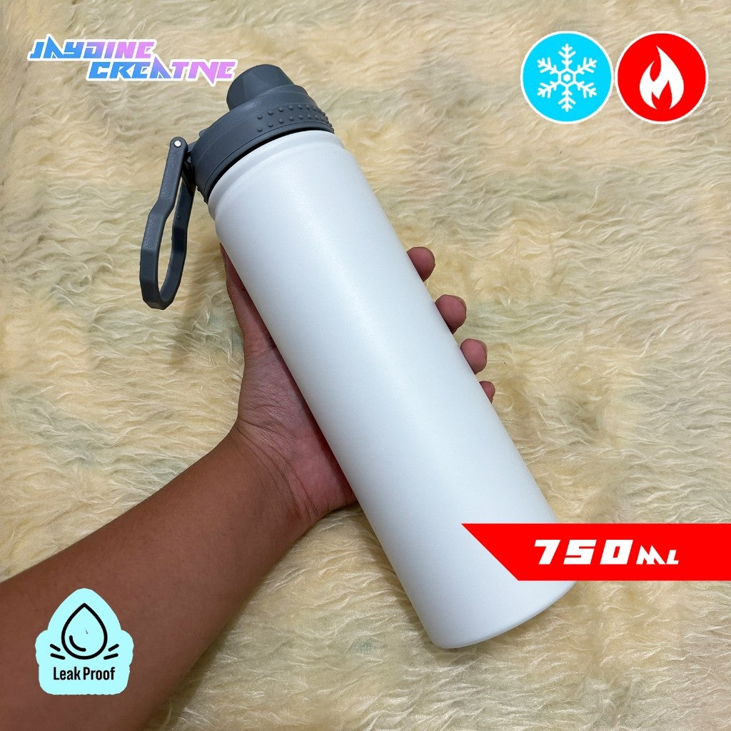 Tumbler with scratch sticker, hot & cold sports bottle stainless 750ml/25oz