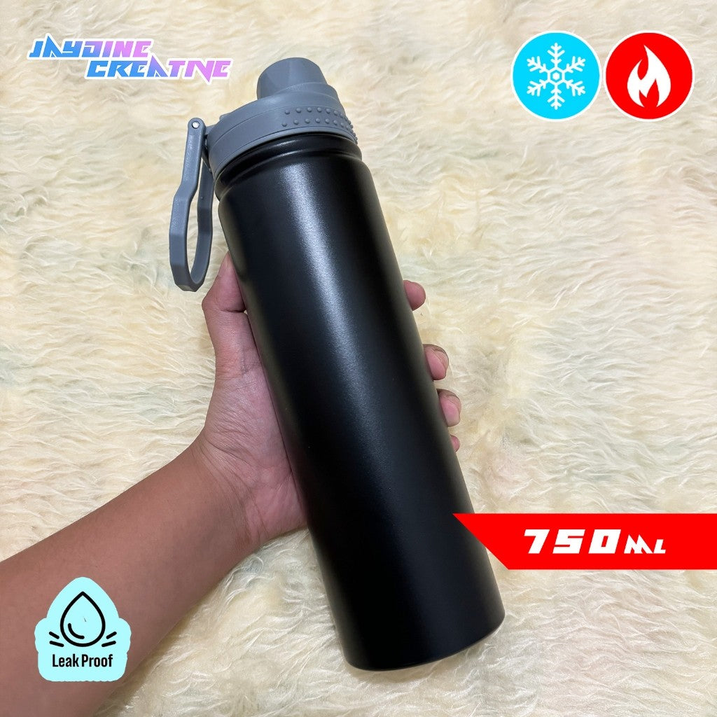Tumbler with scratch sticker, hot & cold sports bottle stainless 750ml/25oz