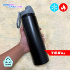 Tumbler with scratch sticker, hot & cold sports bottle stainless 750ml/25oz