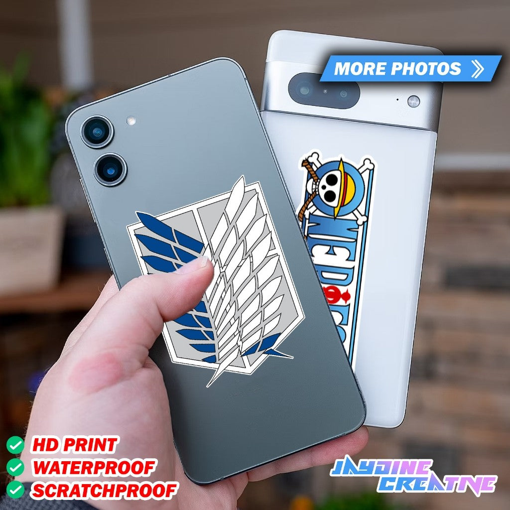 All Anime Logo Sticker, Indoor Outdoor Vinyl Sticker, Waterproof & Non-Faded