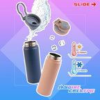 Tumbler with scratch sticker, hot & cold sports bottle stainless 750ml/25oz