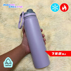 Tumbler with scratch sticker, hot & cold sports bottle stainless 750ml/25oz