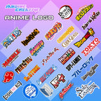 All Anime Logo Sticker, Indoor Outdoor Vinyl Sticker, Waterproof & Non-Faded