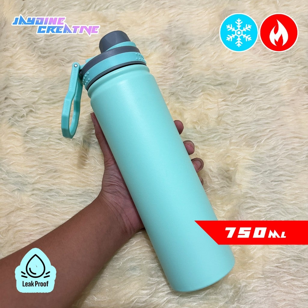 Tumbler with scratch sticker, hot & cold sports bottle stainless 750ml/25oz