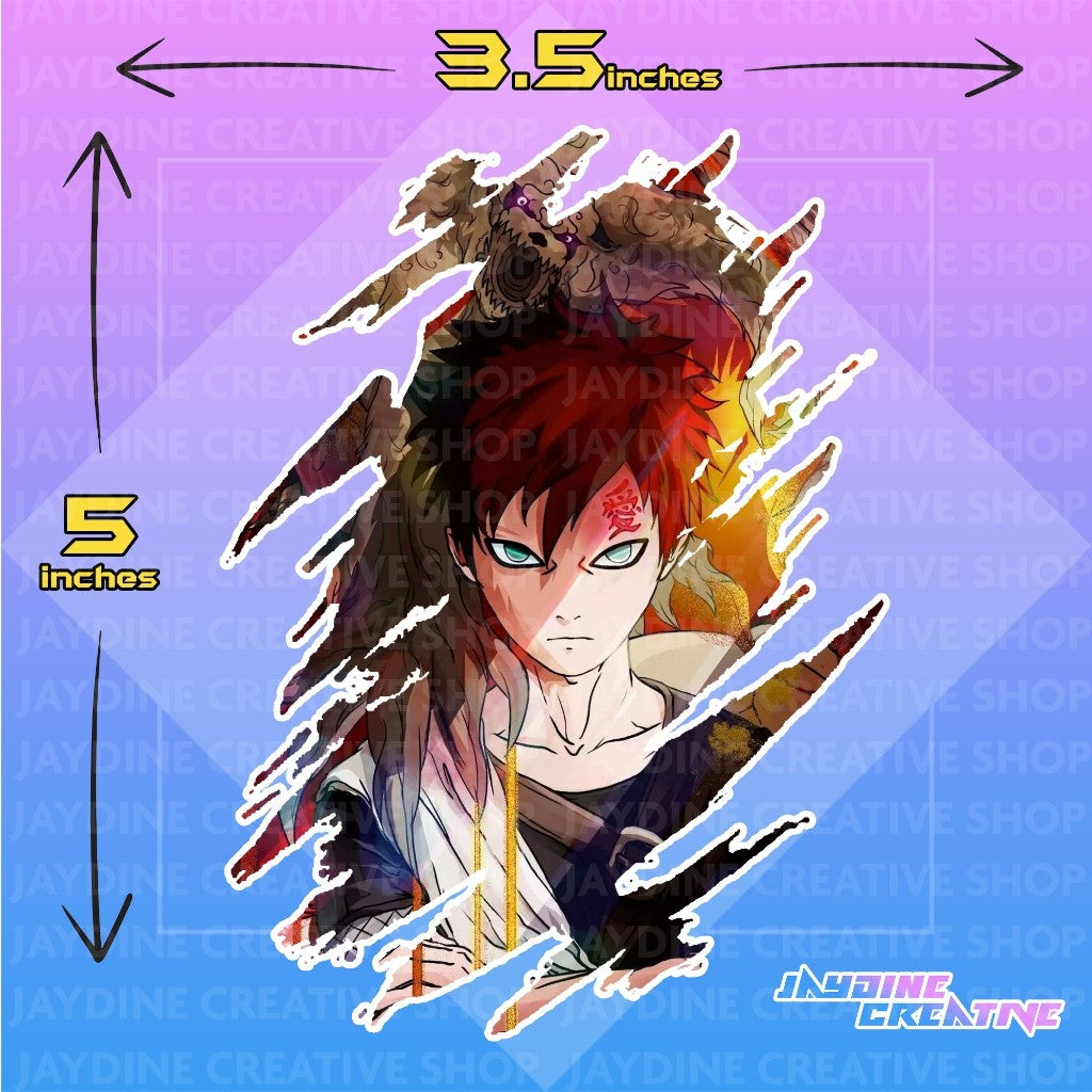 Popular Anime Scratch Design Sticker version 2, Indoor Outdoor Vinyl Sticker, Waterproof & Non-Faded