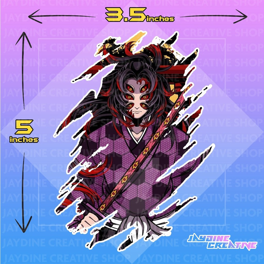 Popular Anime Scratch Design Sticker version 2, Indoor Outdoor Vinyl Sticker, Waterproof & Non-Faded