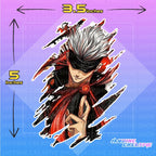 Popular Anime Scratch Design Sticker version 2, Indoor Outdoor Vinyl Sticker, Waterproof & Non-Faded