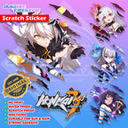 Honkai Impact 3rd Scratch Design Sticker, Indoor Outdoor Vinyl Sticker, Waterproof & Non-Faded