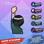 Naruto Nakama Fist Up Waterproof Sticker Anime Inspired Sticker