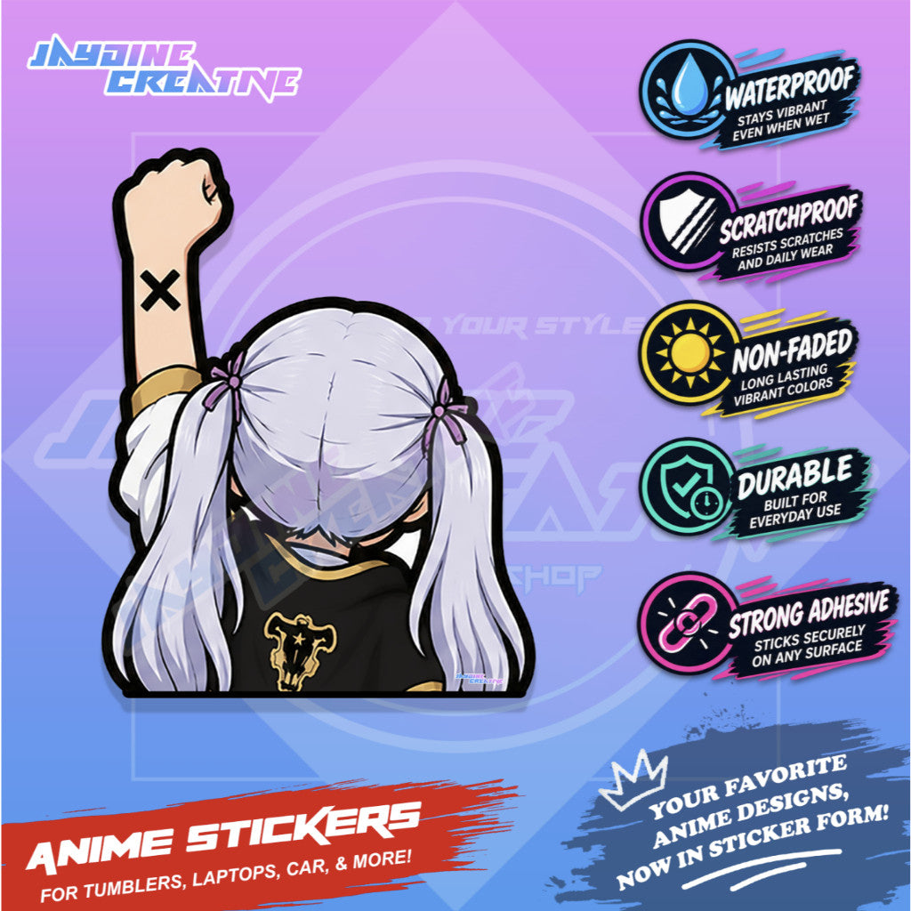 Black Clover Nakama Fist Up Waterproof Sticker Anime Inspired Sticker