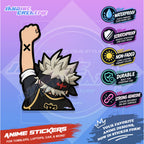 Black Clover Nakama Fist Up Waterproof Sticker Anime Inspired Sticker