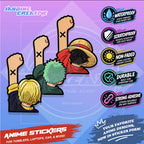 One Piece Nakama Fist Up Waterproof Sticker Anime Inspired Sticker