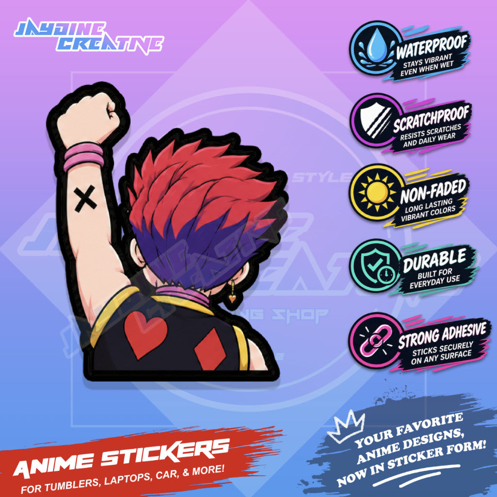 Hunter x Hunter Nakama Fist Up Waterproof Sticker Anime Inspired Sticker