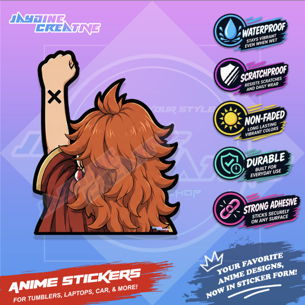 Black Clover Nakama Fist Up Waterproof Sticker Anime Inspired Sticker