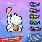 One Piece Nakama Fist Up Waterproof Sticker Anime Inspired Sticker