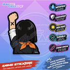 Dragonball Nakama Fist Up Waterproof Sticker Anime Inspired Sticker