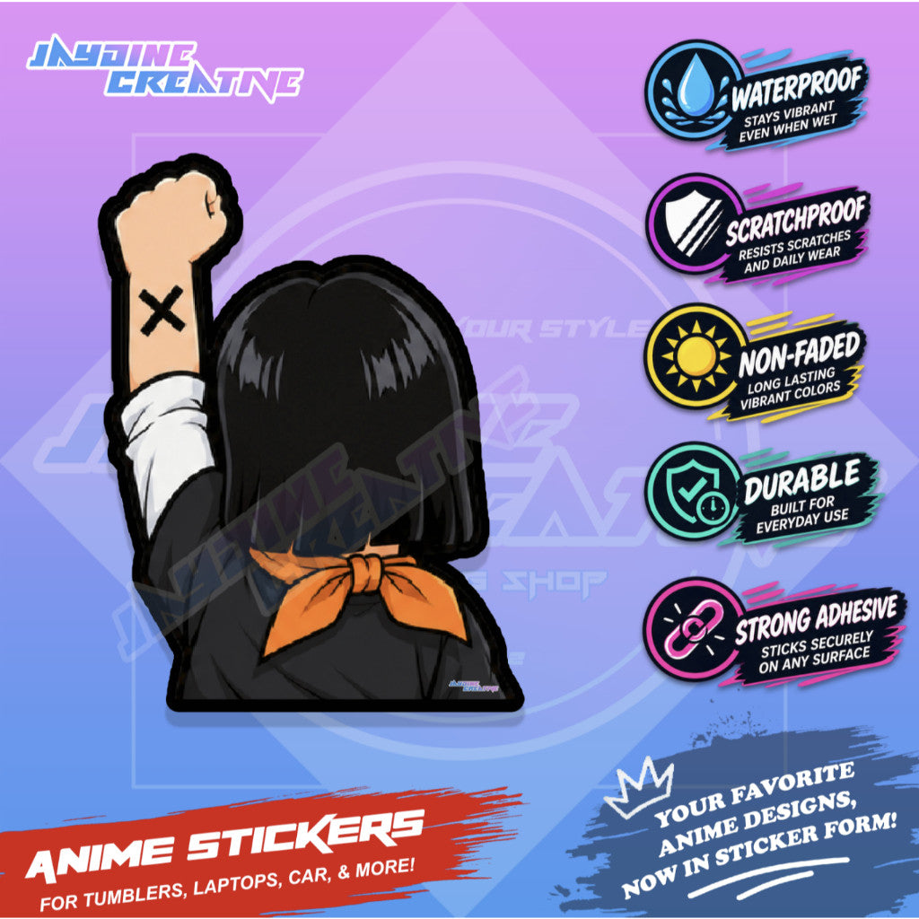Dragonball Nakama Fist Up Waterproof Sticker Anime Inspired Sticker